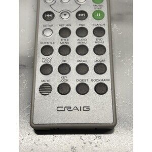 Craig CTFT701 Portable DVD Player Replacement Remote Control Handset OEM